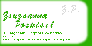 zsuzsanna pospisil business card